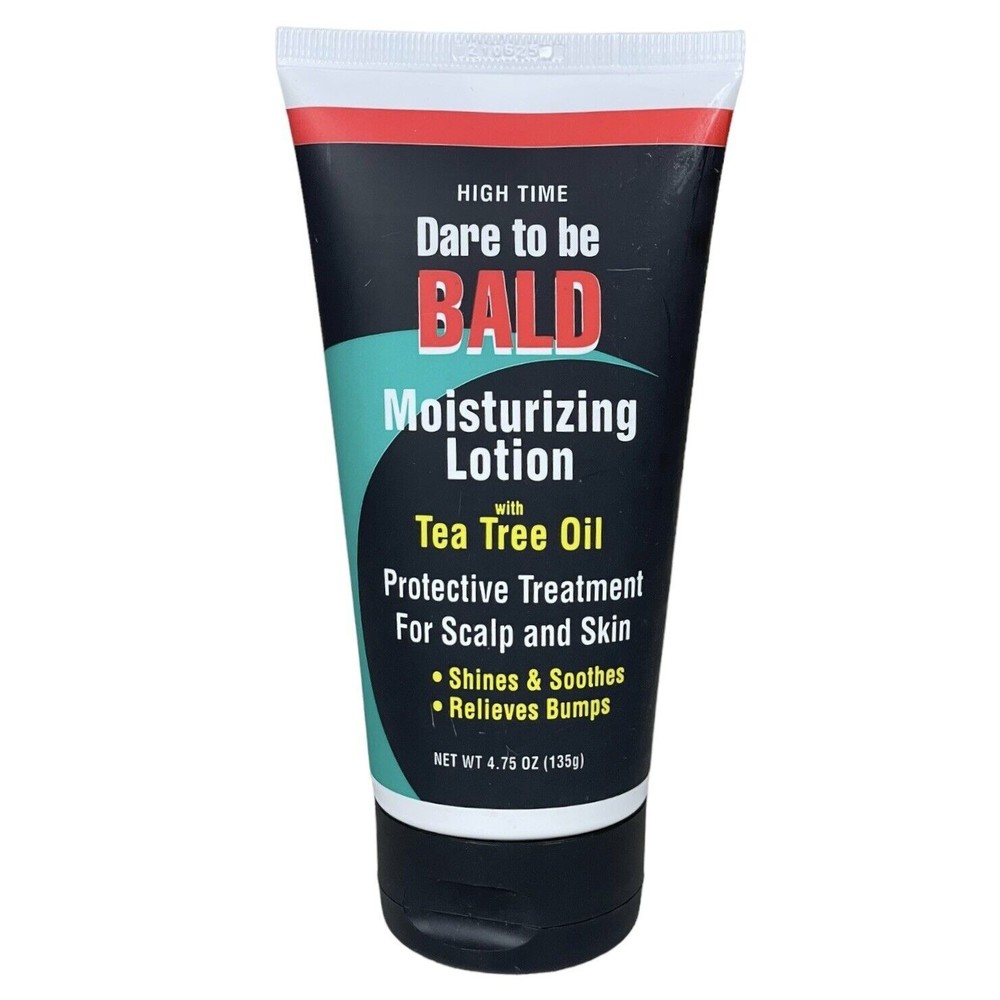 High Time Dare To Be Bald Moisturizing Lotion w/ Tea Tree Oil 4.75 oz New